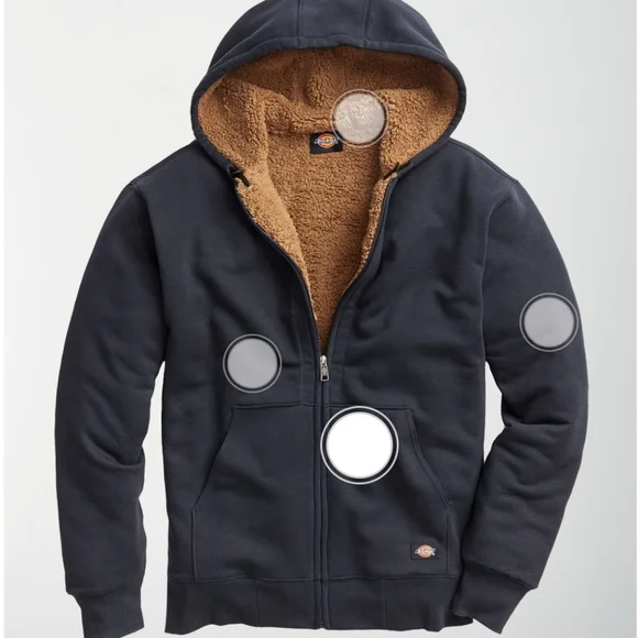 Dickies sherpa lined fleece hoodie hot sale